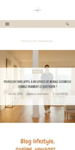 Anteprima del sito Mallaury Dalmasso, media di Francia per articoli sponsorizzati