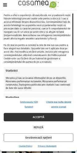 Anteprima del sito Casamea, media di Romania per articoli sponsorizzati
