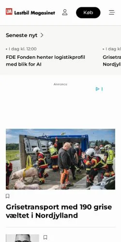 Anteprima del sito Nyheder, media di Danimarca per articoli sponsorizzati