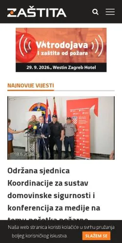 Anteprima del sito zastita.info • Novosti, media di Croazia per articoli sponsorizzati