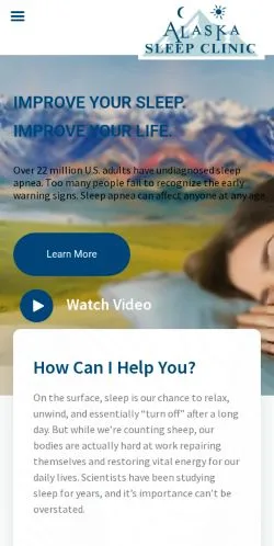 Pré-visualização do site Alaska Sleep Clinic, meio de Estados Unidos para artigos patrocinados