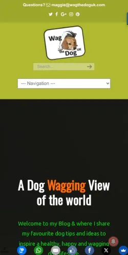 스폰서 기사용 미국 매체 WagTheDogUK 사이트 미리보기