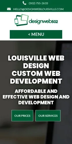 스폰서 기사용 미국 매체 Designweb Louisville 사이트 미리보기