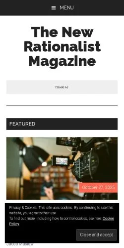 Preview of the The New Rationalist website, a media outlet in United States for sponsored articles