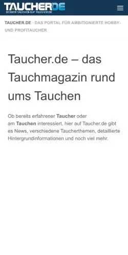 Aperçu du site Taucher, média de Allemagne pour articles sponsorisés