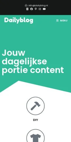 Anteprima del sito Dailyblog, media di Paesi Bassi per articoli sponsorizzati