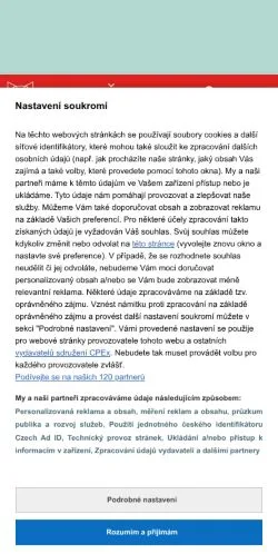 Anteprima del sito Jsme Kočky, media di Cechia per articoli sponsorizzati