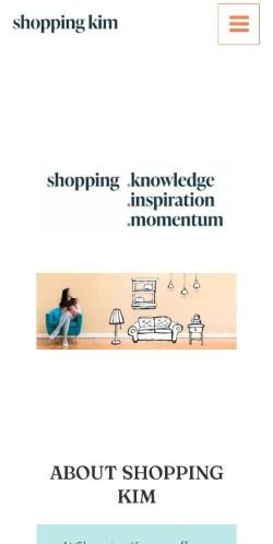 스폰서 기사용 미국 매체 Shopping Kim 사이트 미리보기