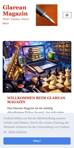 Pré-visualização do site Glarean Magazin, meio de Suíça para artigos patrocinados