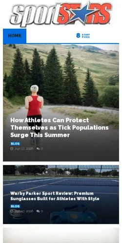 Anteprima del sito SportStars Magazine, media di Stati Uniti per articoli sponsorizzati