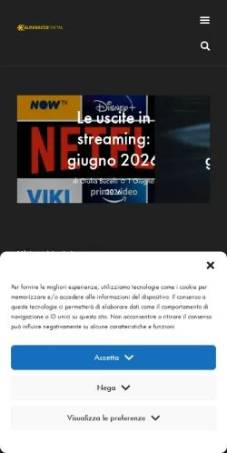 Anteprima del sito Almanacco Cinema, media di Italia per articoli sponsorizzati