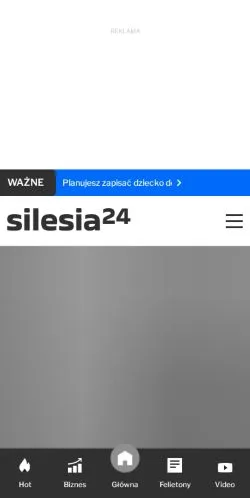 Anteprima del sito Silesia24, media di Polonia per articoli sponsorizzati