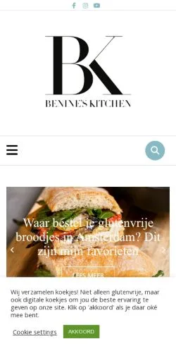 Podgląd witryny BeninesKitchen, medium z kraju Holandia do artykułów sponsorowanych