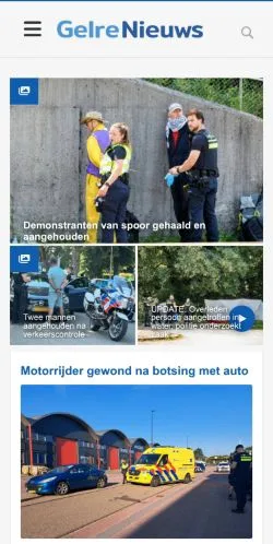 Anteprima del sito GelreNieuws, media di Paesi Bassi per articoli sponsorizzati