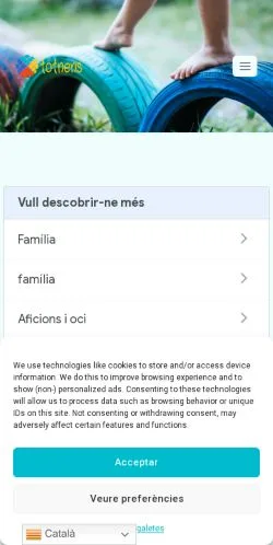 Anteprima del sito Totnens, media di Spagna per articoli sponsorizzati