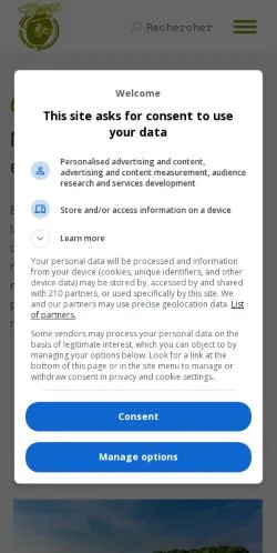 Anteprima del sito Carnacarpe, media di Francia per articoli sponsorizzati