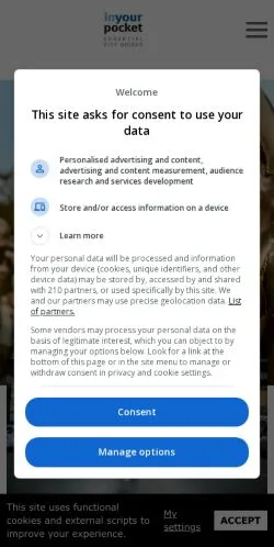 Anteprima del sito In Your Pocket Travel, media di Stati Uniti per articoli sponsorizzati