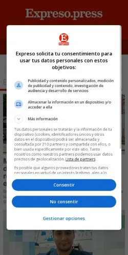 Aperçu du site Expreso de Tamaulipas, média de Espagne pour articles sponsorisés