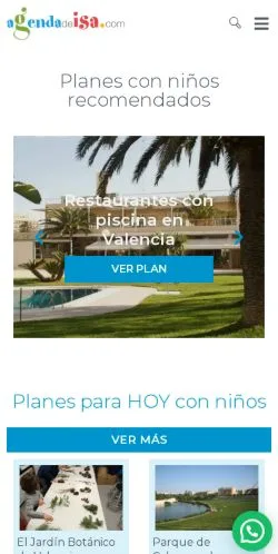 Aperçu du site Agenda de Isa, média de Espagne pour articles sponsorisés