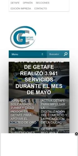 Anteprima del sito GetafeCapital, media di Spagna per articoli sponsorizzati