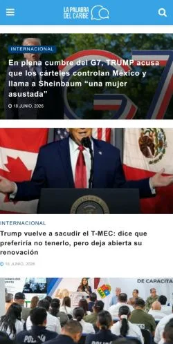 スポンサード記事向けのスペインメディア、La Palabra Del Caribeのサイトプレビュー