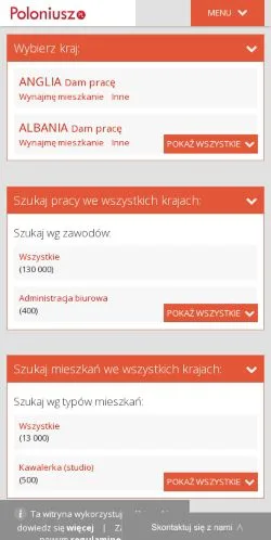 Anteprima del sito Poloniusz, media di Polonia per articoli sponsorizzati