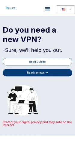 Forhåndsvisning av nettstedet ProXPN, medium fra USA for sponsede artikler