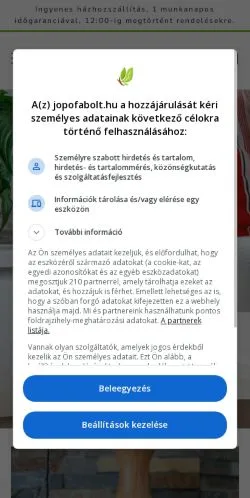 Podgląd witryny Jópofa Bolt, medium z kraju Węgry do artykułów sponsorowanych