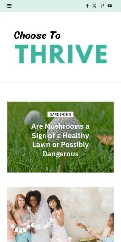 Anteprima del sito Thrive, media di Stati Uniti per articoli sponsorizzati