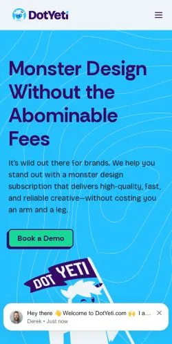 Preview of the DotYeti website, a media outlet in United States for sponsored articles
