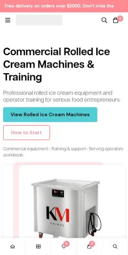Vorschau der Website Rollicecream, Medium aus Vereinigte Staaten für gesponserte Artikel