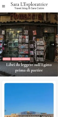 Anteprima del sito Sara L'Esploratrice, media di Italia per articoli sponsorizzati