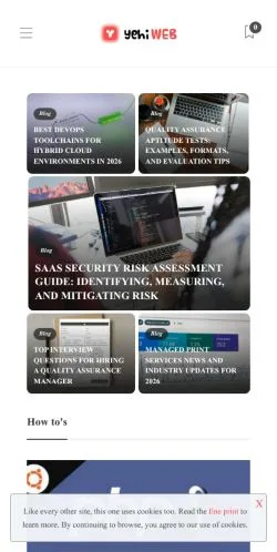 スポンサード記事向けのアメリカ合衆国メディア、Yehiwebのサイトプレビュー