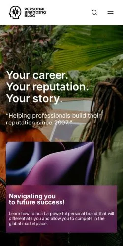 スポンサード記事向けのアメリカ合衆国メディア、Personal Branding Blogのサイトプレビュー