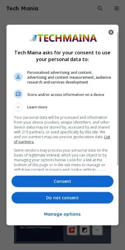 スポンサード記事向けのアメリカ合衆国メディア、Tech Mania -のサイトプレビュー