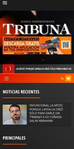 Anteprima del sito Tribuna Campeche, media di Messico per articoli sponsorizzati