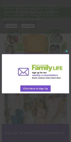 Vorschau der Website South Florida Family Life, Medium aus Vereinigte Staaten für gesponserte Artikel