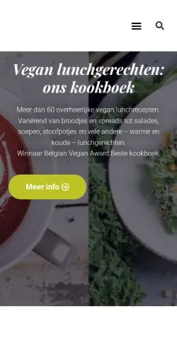 Anteprima del sito Veganistisch Koken, media di Paesi Bassi per articoli sponsorizzati