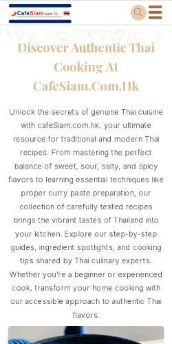 Anteprima del sito CafeSiam, media di Regno Unito per articoli sponsorizzati