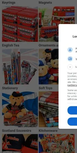 Anteprima del sito LondonHut, media di Stati Uniti per articoli sponsorizzati