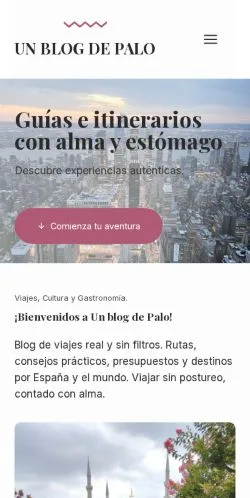 スポンサード記事向けのスペインメディア、Un Blog de Paloのサイトプレビュー