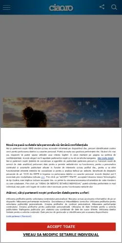Vista previa del sitio Ciao, medio de Rumanía para artículos patrocinados