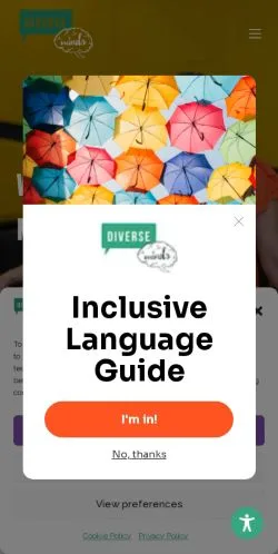 Anteprima del sito Diverse Minds, media di Regno Unito per articoli sponsorizzati