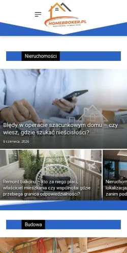 Anteprima del sito HomeBroker, media di Polonia per articoli sponsorizzati