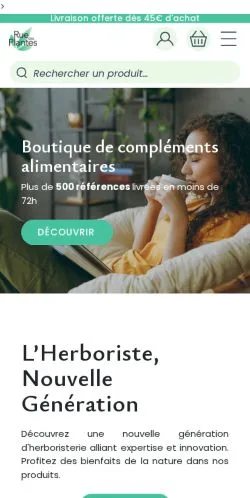 Anteprima del sito Rue Des Plantes, media di Francia per articoli sponsorizzati