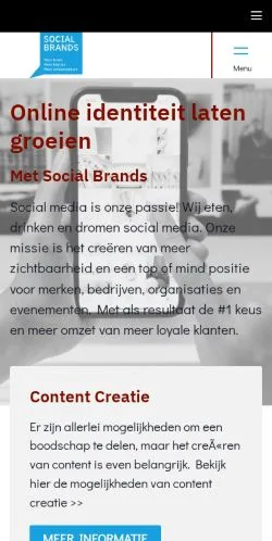 Anteprima del sito Social Brands, media di Paesi Bassi per articoli sponsorizzati