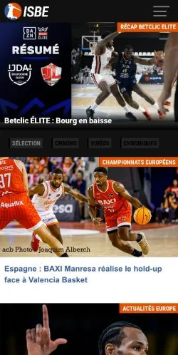 Podgląd witryny Inside Basket Europe, medium z kraju Francja do artykułów sponsorowanych