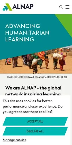 スポンサード記事向けのアメリカ合衆国メディア、ALNAPのサイトプレビュー