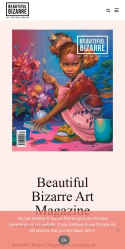 スポンサード記事向けのアメリカ合衆国メディア、Beautiful Bizarreのサイトプレビュー