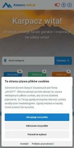 Anteprima del sito Karpacz, media di Polonia per articoli sponsorizzati